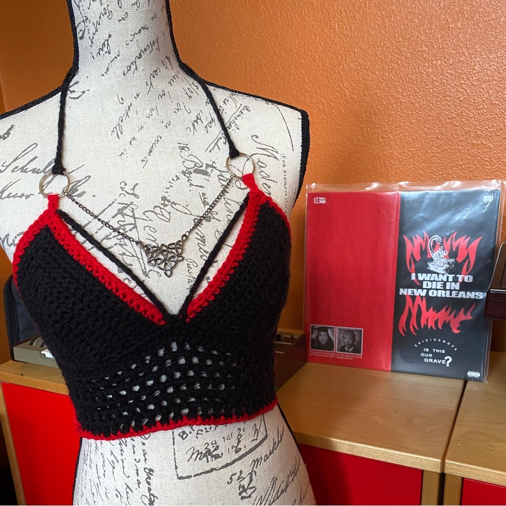 Crochet halter top